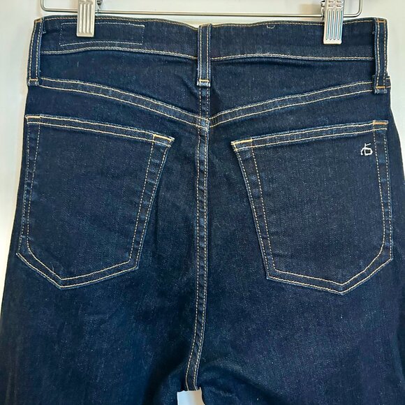 Rag & Bone Casey High Rise Flare Jeans - Size 28 High Rise, Dark Wash, Flare - Picture 10 of 10